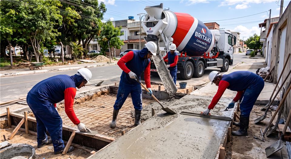 Concreto para calçadas e pisos
